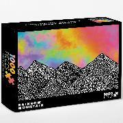 Rocky Mountains at Sunset - 1000 Piece Puzzle