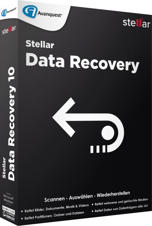 Stellar Data Recovery 10 Standard (Code in a Box)