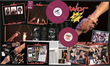 Raven - All For One (2021 Reissue, High Roller Records, Purple Vinyl, LP + 10" Maxi)
