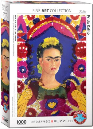 Frida Kahlo: Selbstbildnis - Der Rahmen - 1000 Teile Puzzle
