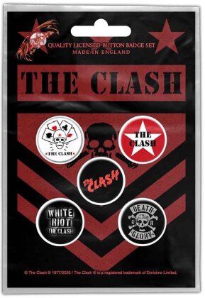 The Clash Button Badge Pack - London Calling