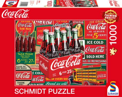 Coca Cola Motiv 2 - 1000 Teile Puzzle