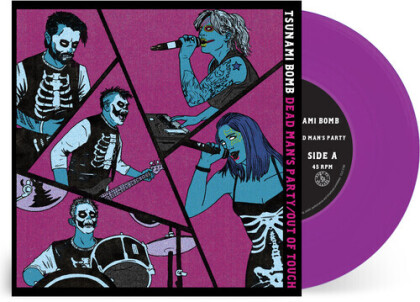 Tsunami Bomb - Dead Man's Party / Out Of Touch (Purple Or Blue Vinyl, 7" Single)