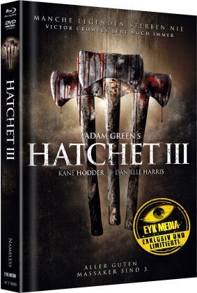 Hatchet 3 (2013) (Cover B, Limited Edition, Mediabook, Blu-ray + DVD)