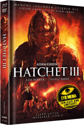 Hatchet 3 (2013) (Cover A, Limited Edition, Mediabook, Blu-ray + DVD)