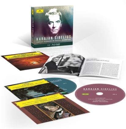 Herbert von Karajan & Jean Sibelius (1865-1957) - Complete Sibelius Recordings On Deutsche Grammophon (5 CD + Blu-ray)