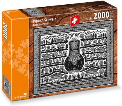 Typisch Schweiz: Scherenschnitt - Puzzle