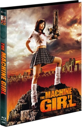 The Machine Girl (2008) (Cover C, Limited Collector's Edition, Mediabook, Uncut, Blu-ray + DVD)