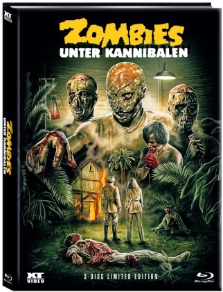 Zombies unter Kannibalen (1980) (Cover B, Edizione Limitata, Mediabook, Blu-ray + DVD)