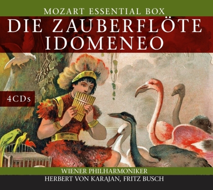 Wolfgang Amadeus Mozart (1756-1791), Herbert von Karajan, Hans Busch & Wiener Philharmoniker - Die Zauberflöte - Idomeneo (4 CDs)