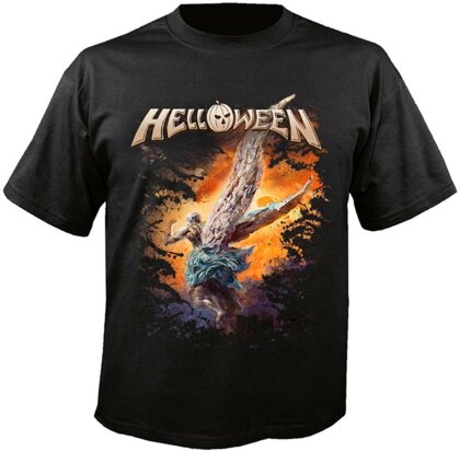 Helloween - Helloween Angels Front/Back Print (T-Shirt Unisex Tg. L)
