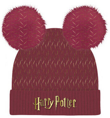 Bonnet double pom pom - Harry Potter - Logo