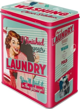 Vorratsdose L. Say it 50's / Finished Your Laundry