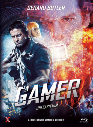 Gamer (2009) (Cover C, Limited Edition, Mediabook, Uncut, Blu-ray + DVD)