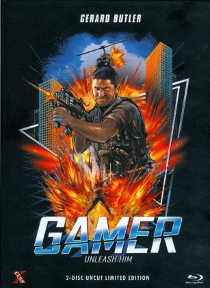 Gamer (2009) (Cover B, Edizione Limitata, Mediabook, Uncut, Blu-ray + DVD)