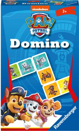 Ravensburger Mitbringspiel - 20845 - Paw Patrol Domino - Das bekannte Legespiel für Kinder ab 3 Jahren