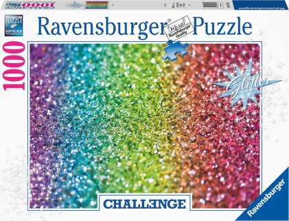 Ravensburger Challenge Puzzle 16745 - Glitzer - 1000 Teile Puzzle für Erwachsene und Kinder ab 14 Jahren