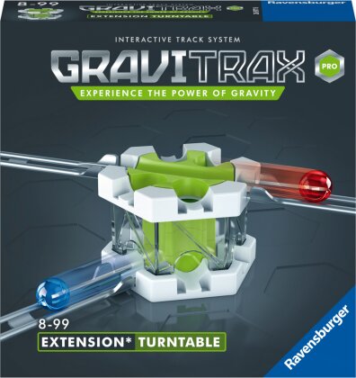 Ravensburger GraviTrax PRO Erweiterung Turntable - Ideales Zubehör für spektakuläre Kugelbahnen, Konstruktionsspielzeug für Kinder ab 8 Jahren