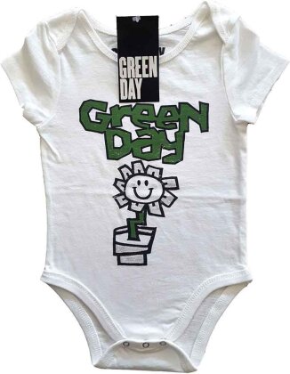 Green Day Kids Baby Grow - Flower Pot