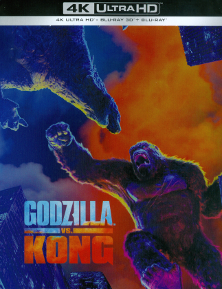 Godzilla vs. Kong (2021) (Édition Limitée, Steelbook, 4K Ultra HD + Blu-ray 3D + Blu-ray)