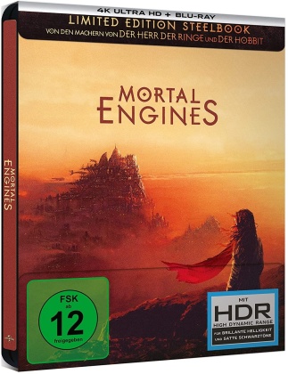 Mortal Engines - Krieg der Städte (2018) (Édition Limitée, Steelbook, 4K Ultra HD + Blu-ray)