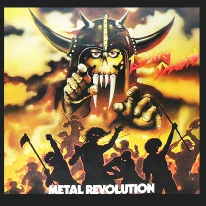 Living Death - Metal Revolution (2021 Reissue, Yellow/Black Marbled Vinyl, LP)