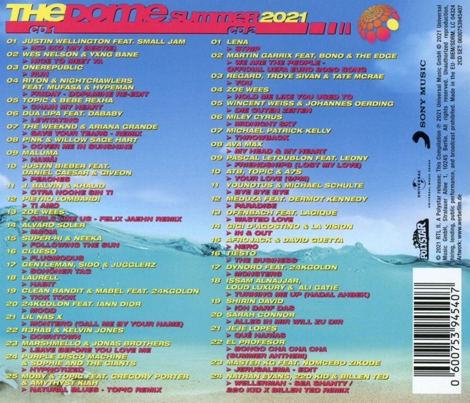 The Dome Summer 2021 (2 CDs) CeDe.ch
