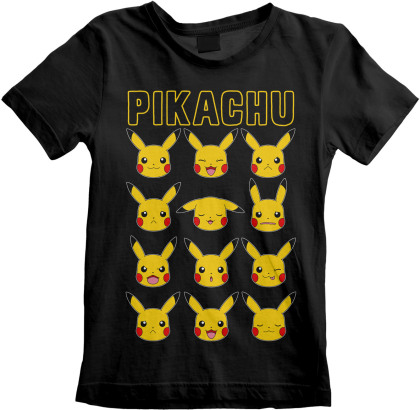 Pokemon: Pikachu Face - T-Shirt - Enfant - 3-4 ans