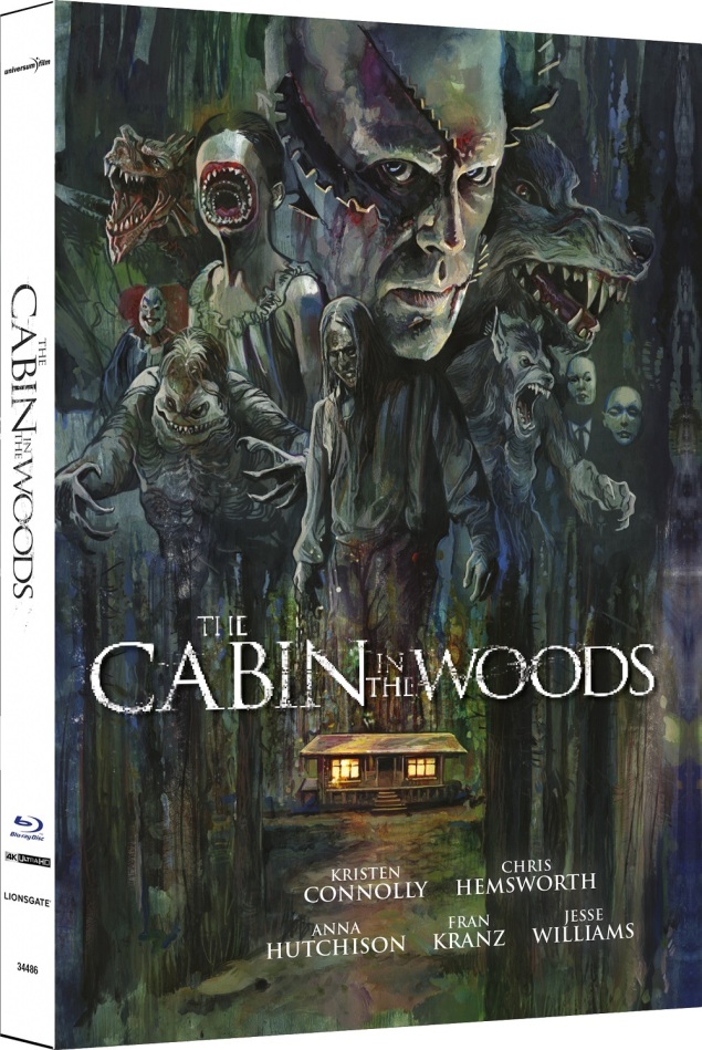 The Cabin in the Woods (2012) (Cover B, Limited Edition, Mediabook, 4K Ultra HD + Blu-ray)