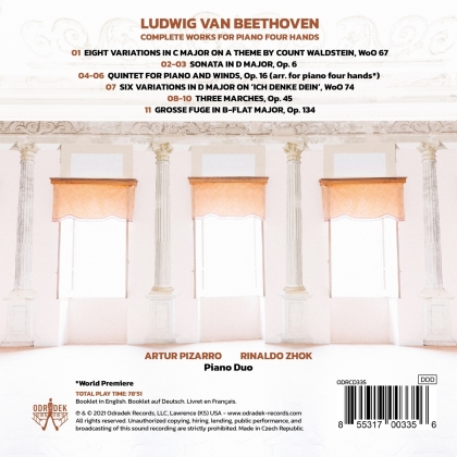 Ludwig van Beethoven (1770-1827), Artur Pizarro & Rinaldo Zhok - Boundless - Beethoven Complete Works For Piano Four Hands