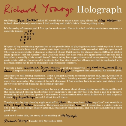 Richard Youngs - Holograph (Dark Red Vinyl, LP)