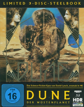 Dune - Der Wüstenplanet (1984) (Limited Edition, Steelbook, 4K Ultra HD + 2 Blu-rays)