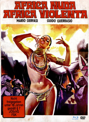 Africa Nuda, Africa Violenta (1974) (Cover B, Non Censurée, Édition Limitée, Mediabook, Version Remasterisée, Uncut, Blu-ray + DVD)