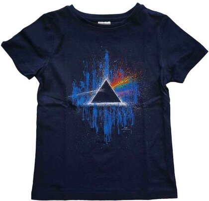 Pink Floyd Kids T-Shirt - Dark Side of the Moon Blue Splatter