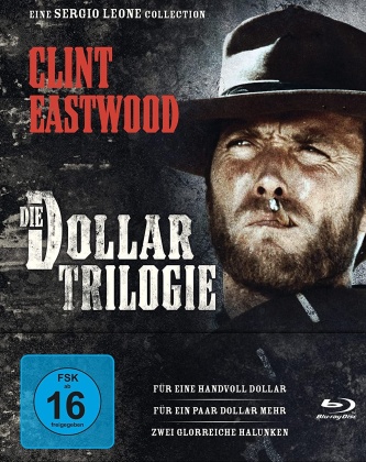 Die Dollar Trilogie - Für eine Handvoll Dollar / Für ein paar Dollar mehr / Zwei glorreiche Halunken (Limited Edition, Mediabook, 3 Blu-rays)