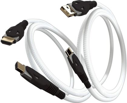 Gioteck - Premium Viper HDMI 2.1 Gold Plated Cable - white (PlayStation 5 + Xbox Series X)