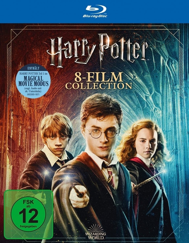 Harry Potter 1-7 - Complete Collection - Magical Movie Mode (Edition anniversaire, 9 Blu-ray)