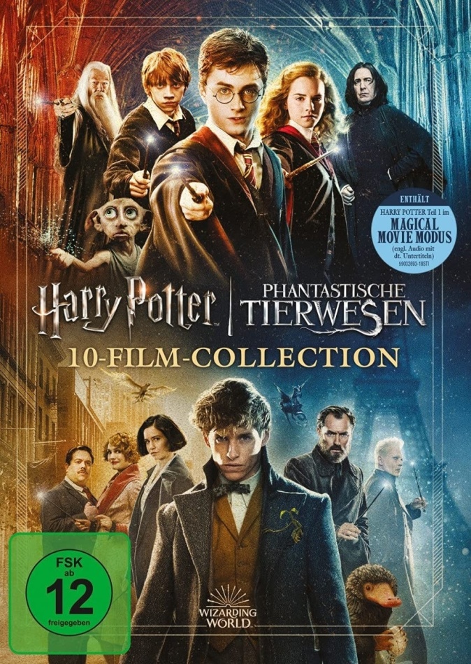 Harry Potter / Phantastische Tierwesen - Wizarding World - 10-Film Collection - Magical Movie Mode (Jubiläumsedition, 11 DVDs)