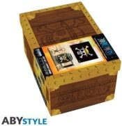 Gift Pack Premium - One Piece - Drapeau + Porte-clef 3D + Mug 3D Skull