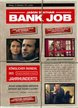 Bank Job (2008) (Cover B, Édition Limitée, Mediabook, Blu-ray + DVD)