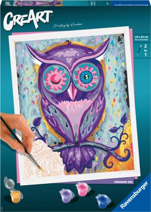 Ravensburger Malen nach Zahlen 28990 - Dreaming Owl - ab 12 Jahren