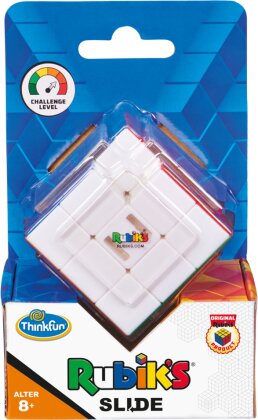ThinkFun - 76459 - Rubik's Slide - eine neue Herausforderung für Fans des original Rubik's Cubes 3x3. Ein tolles Geschenk für Jungen und Mädchen ab 8 Jarhren.