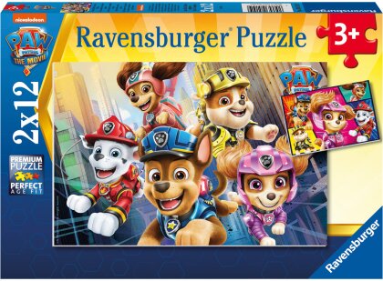 Puzzle PawMovie Helfer auf - vier Pfoten, 2x12 Teile,