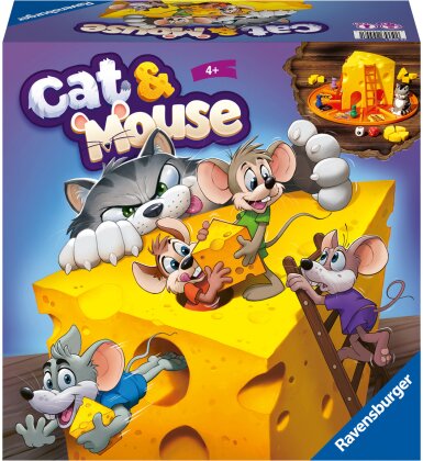 Cat & Mouse, d/f/i - ab 4 Jahren, 2-4 Spieler,