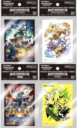 DIGIMON Card Game - Protèges Cartes 60 pièces - Digimon - 15 x 4 modèl