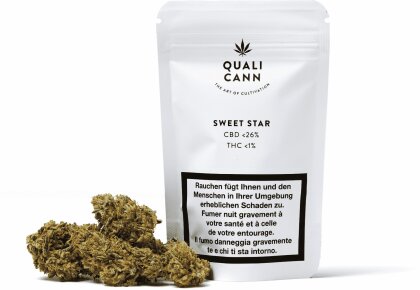 Qualicann Sweet Star (5.5g) - Indoor (CBD: <26% THC: <1%)