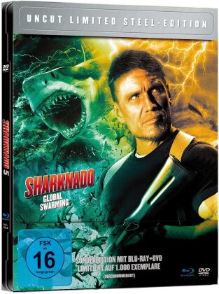 Sharknado 5 - Global Swarming (2017) (Steel Edition, Limited Edition, Uncut, Blu-ray + DVD)