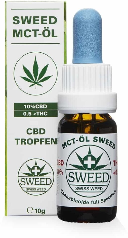 Sweed MCT-Öl (CBD: 10% / THC: 0.5%) - 10ml