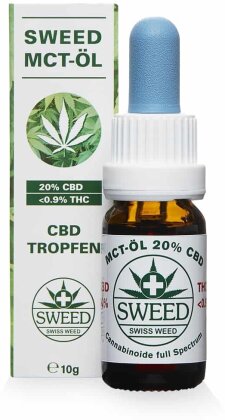 Sweed MCT-Öl (CBD: 20% / THC: < 1%) - 10ml