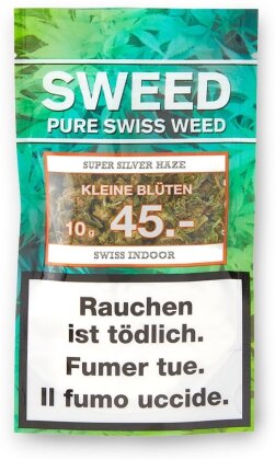 Sweed Super Silver Haze (kleine Blüten 10g) - Indoor (CBD: 21% THC: 0.9%)